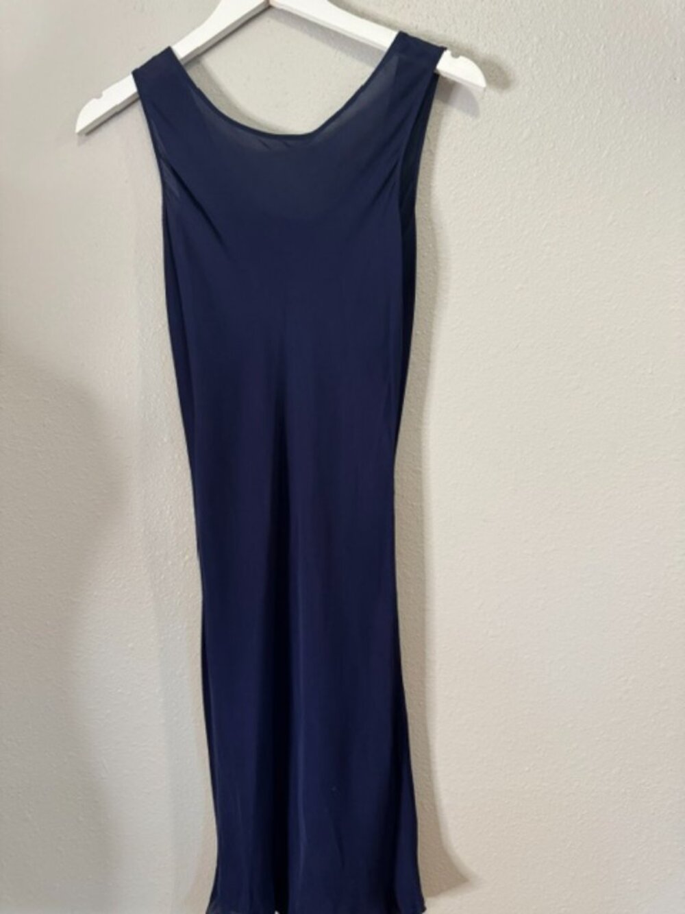 Vintage 90s Calvin Klein Collection Silk Two Piece Sheer Dress Made in Italy - Picture 5 of 9